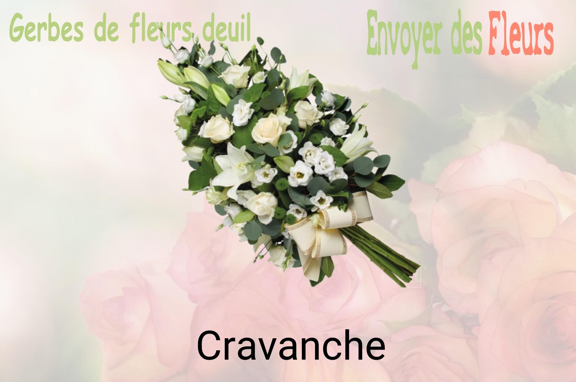 Gerbe de fleurs de deuil livrée à Cravanche